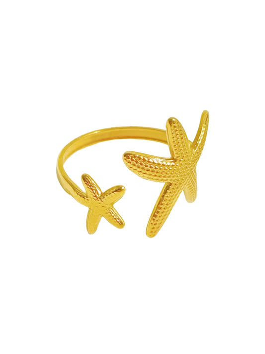 Stainless Steel Starfish Ring