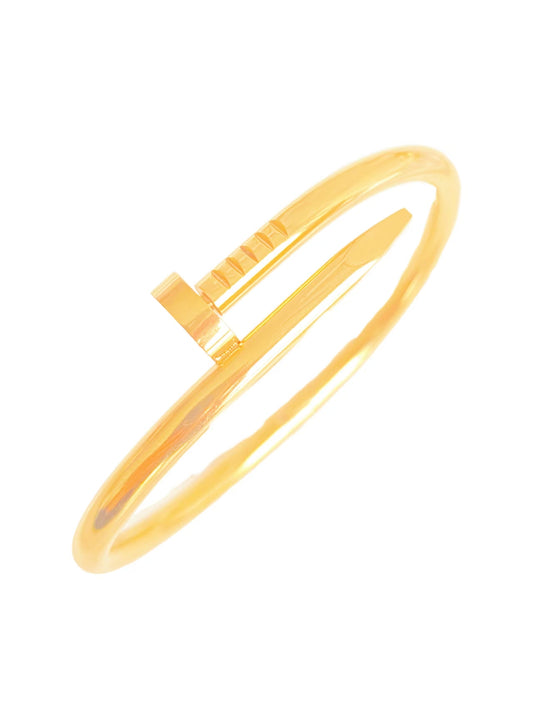 Nail - Shaped Gold  Bracelet