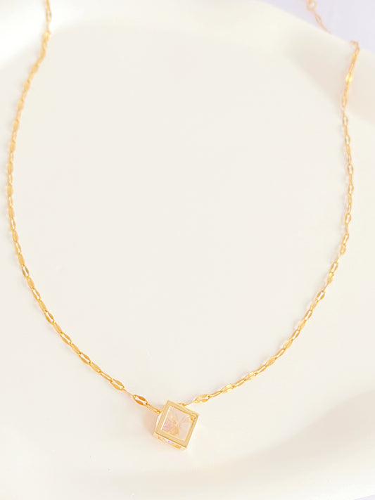 Square Sparkle Necklace