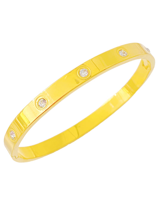 Crystal Gold Bangle
