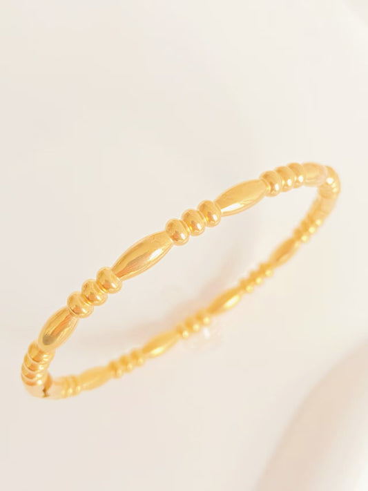 Gold Beaded Bangle