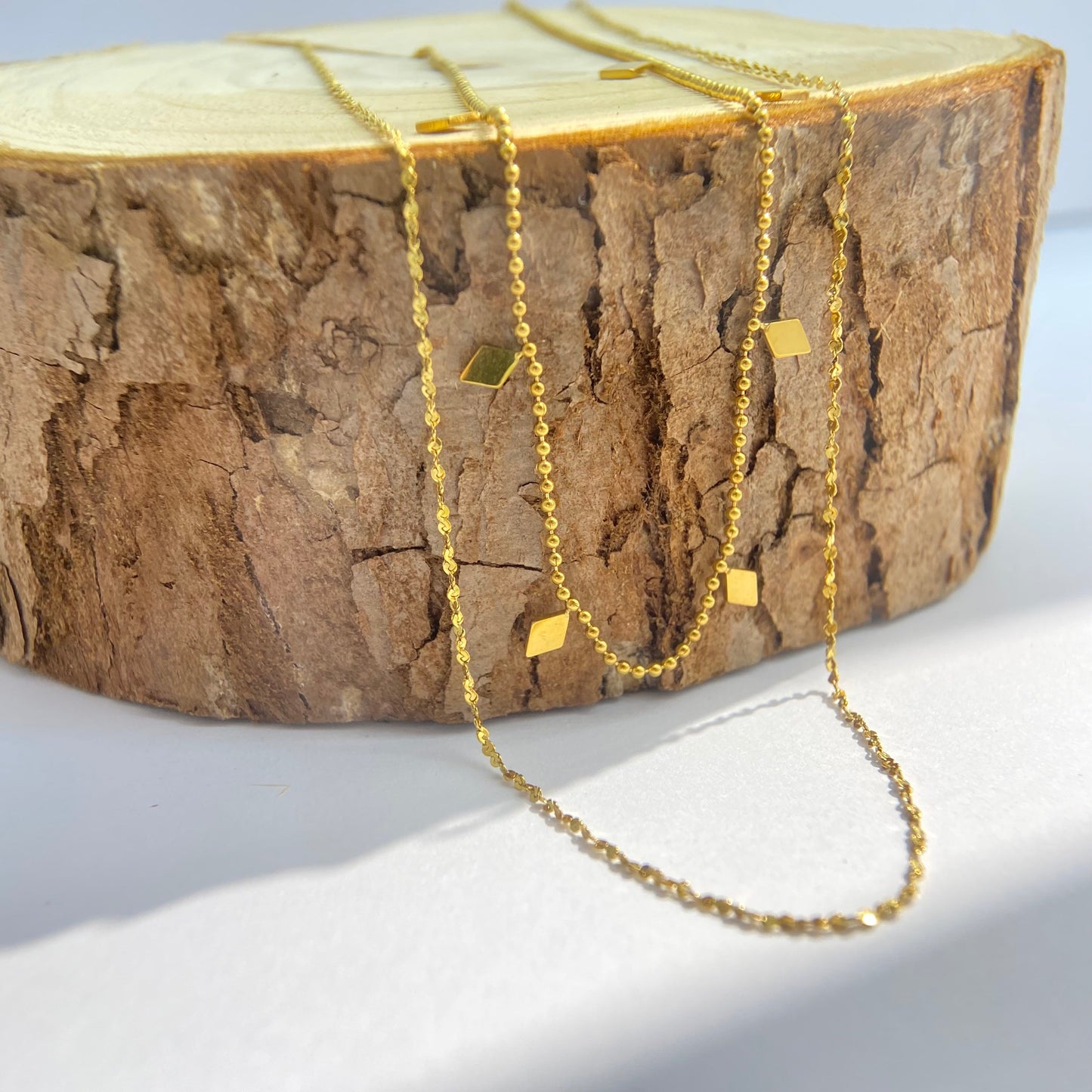 Gold Geometric Layered Necklace