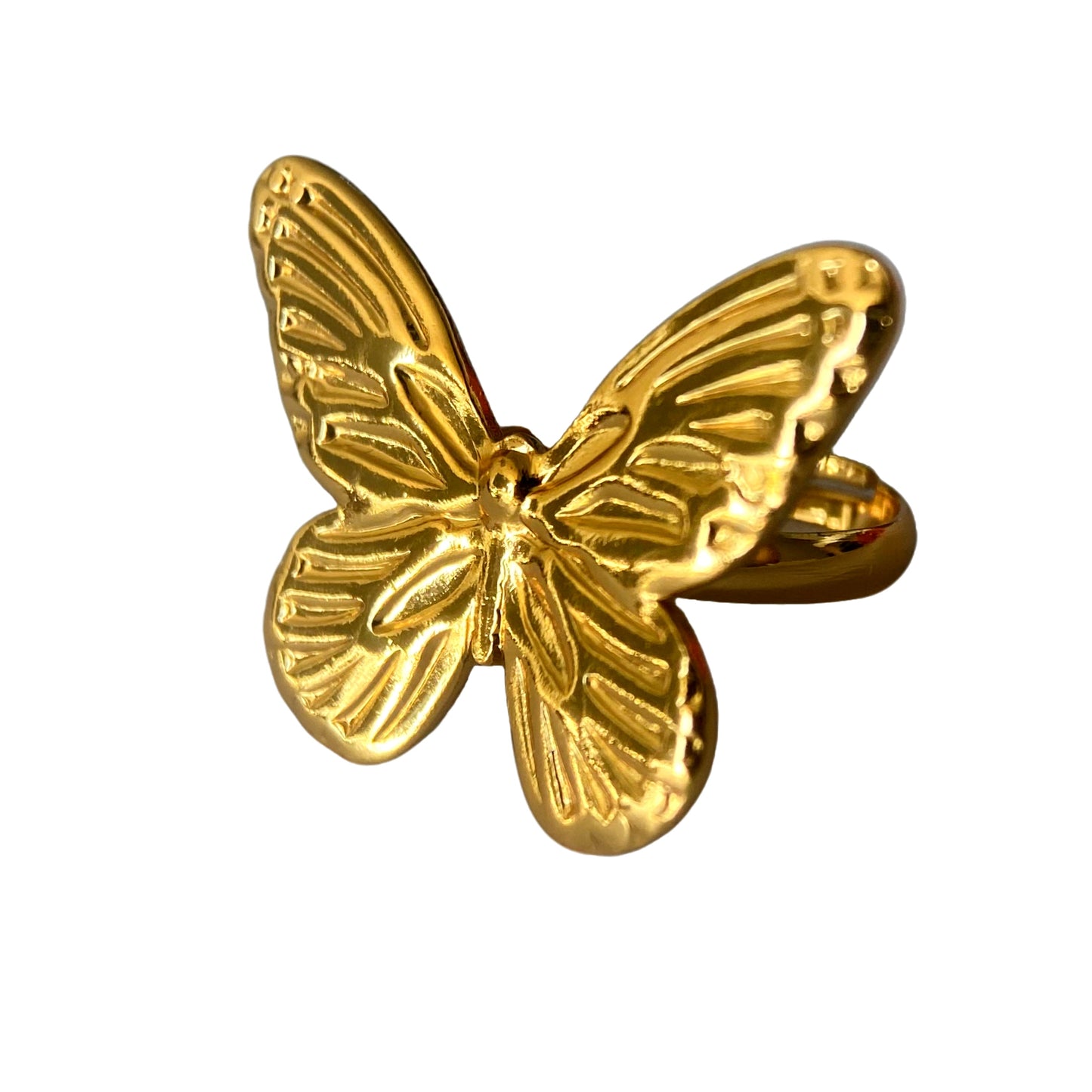 Stainless Steel Butterfly Ring
