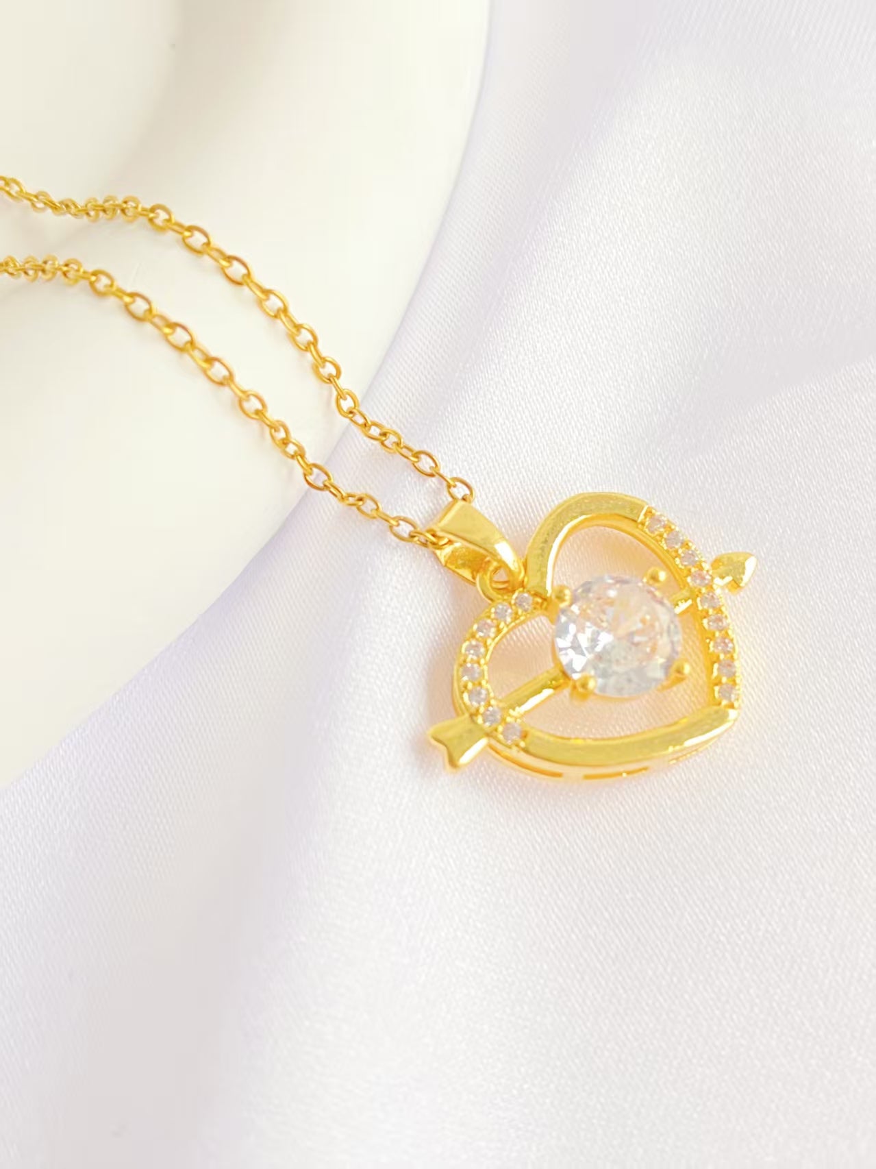 Sparkling Heart Necklace