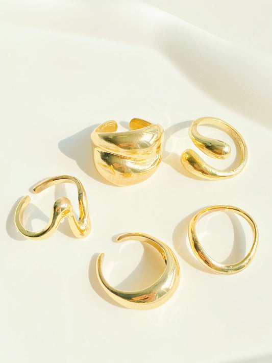 Sculptural Rings (All-five)