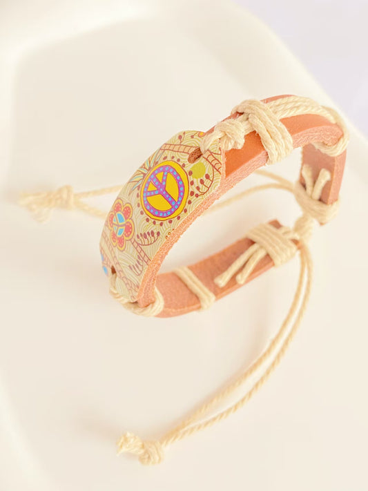 Vintage Heat - Transfer Woven Bracelet