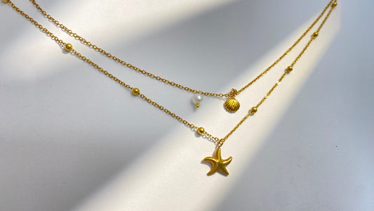 Luvin Jewelry’s Double - Layered Ocean Necklace: Your Summer Beach Essential for Carefree Vibes