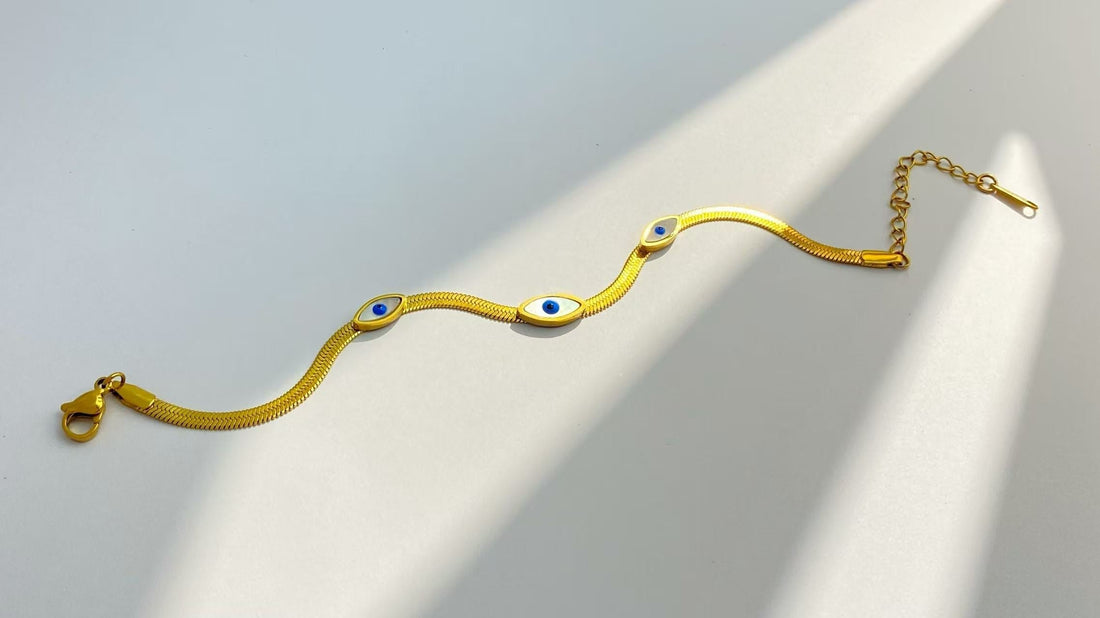 LuvinJewelry’s Evil Eye Titanium Steel Bracelet: Boho Charm Meets Nature’s Protective Whisper