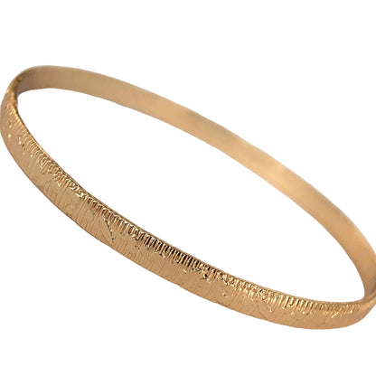 Gold Bangle Bracelet (E)