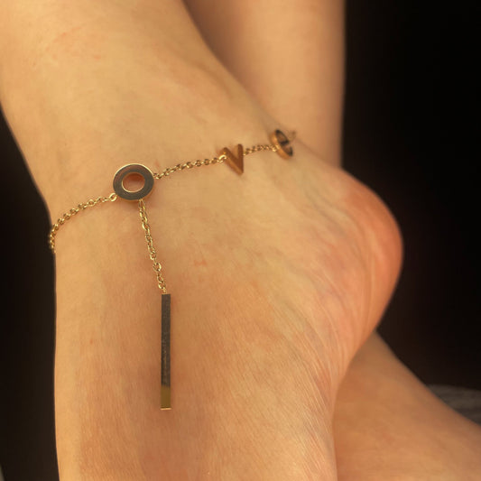 Love Letter Gold Anklet