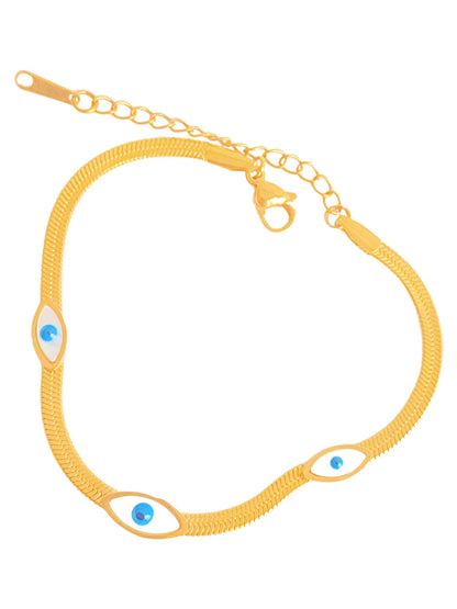 Evil Eye Titanium Steel Bracelet