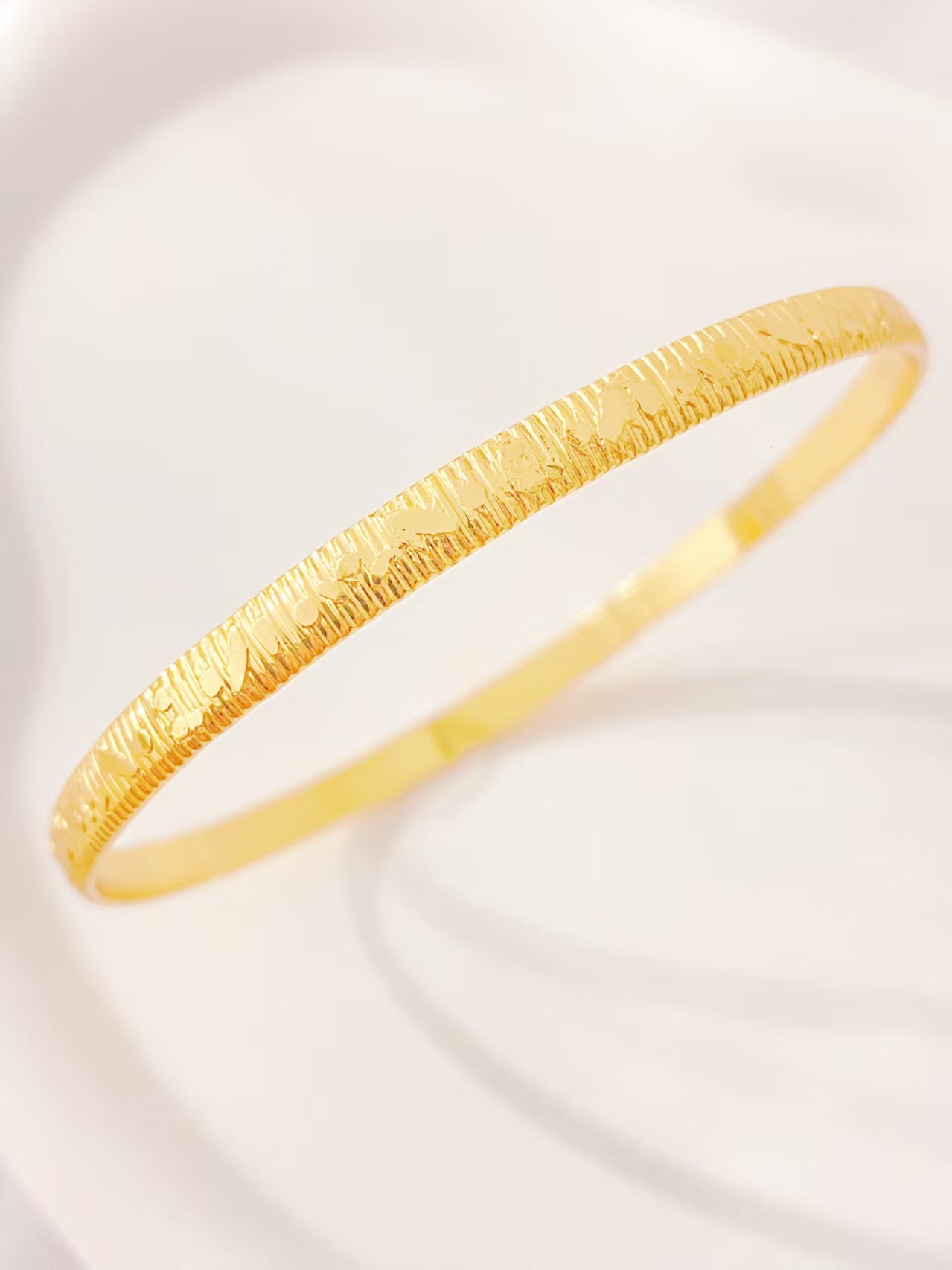 Gold Bangle Bracelet (E)