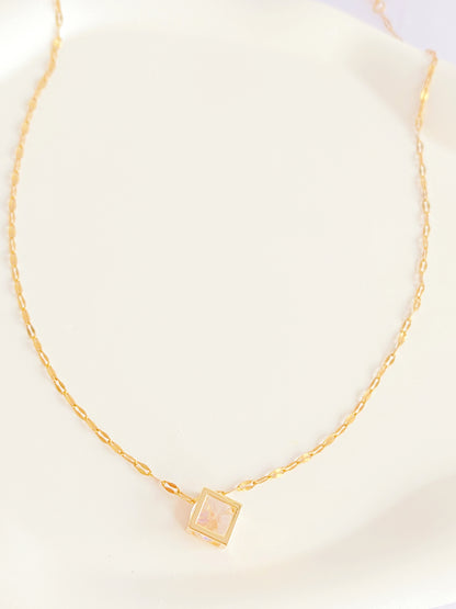 Square Sparkle Necklace