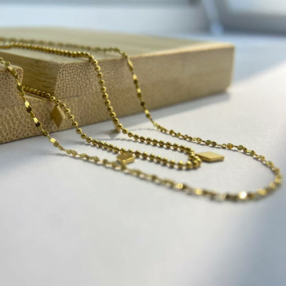 Gold Geometric Layered Necklace