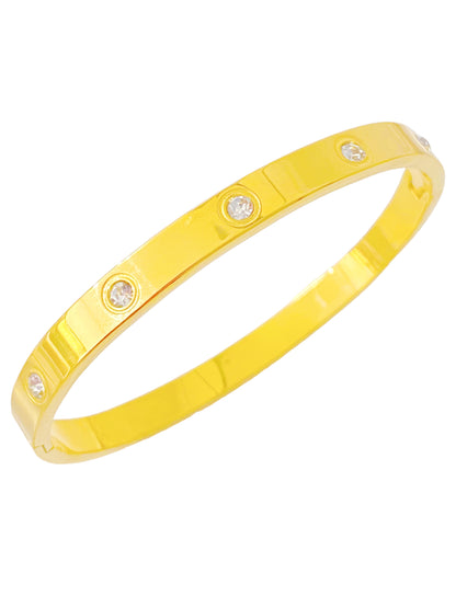 Crystal Gold Bangle