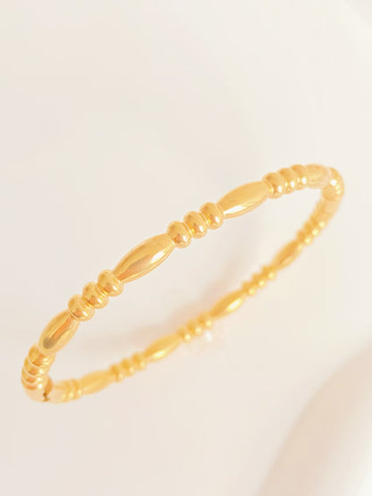 Gold Beaded Bangle