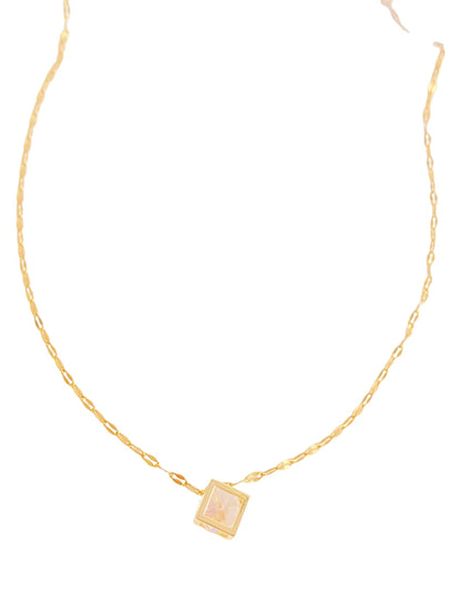 Square Sparkle Necklace