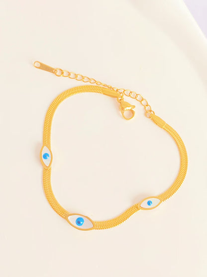 Evil Eye Titanium Steel Bracelet