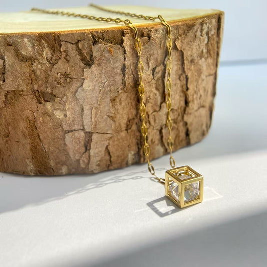 Square Sparkle Necklace