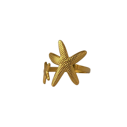 Stainless Steel Starfish Ring