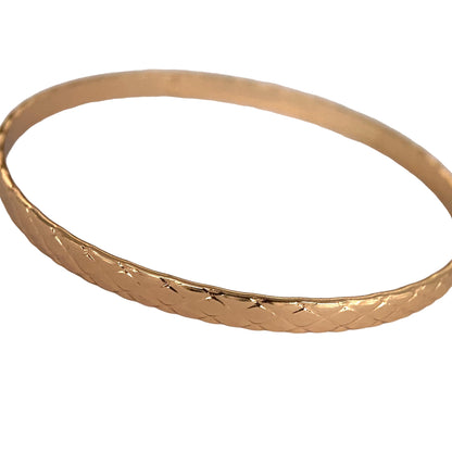 Gold Bangle Bracelet (C）