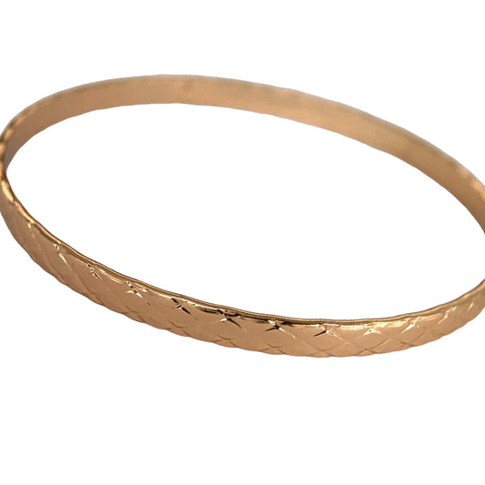 Gold Bangle Bracelet (C）