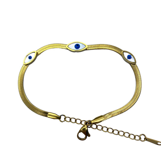 Evil Eye Titanium Steel Bracelet -  Boho Guardian