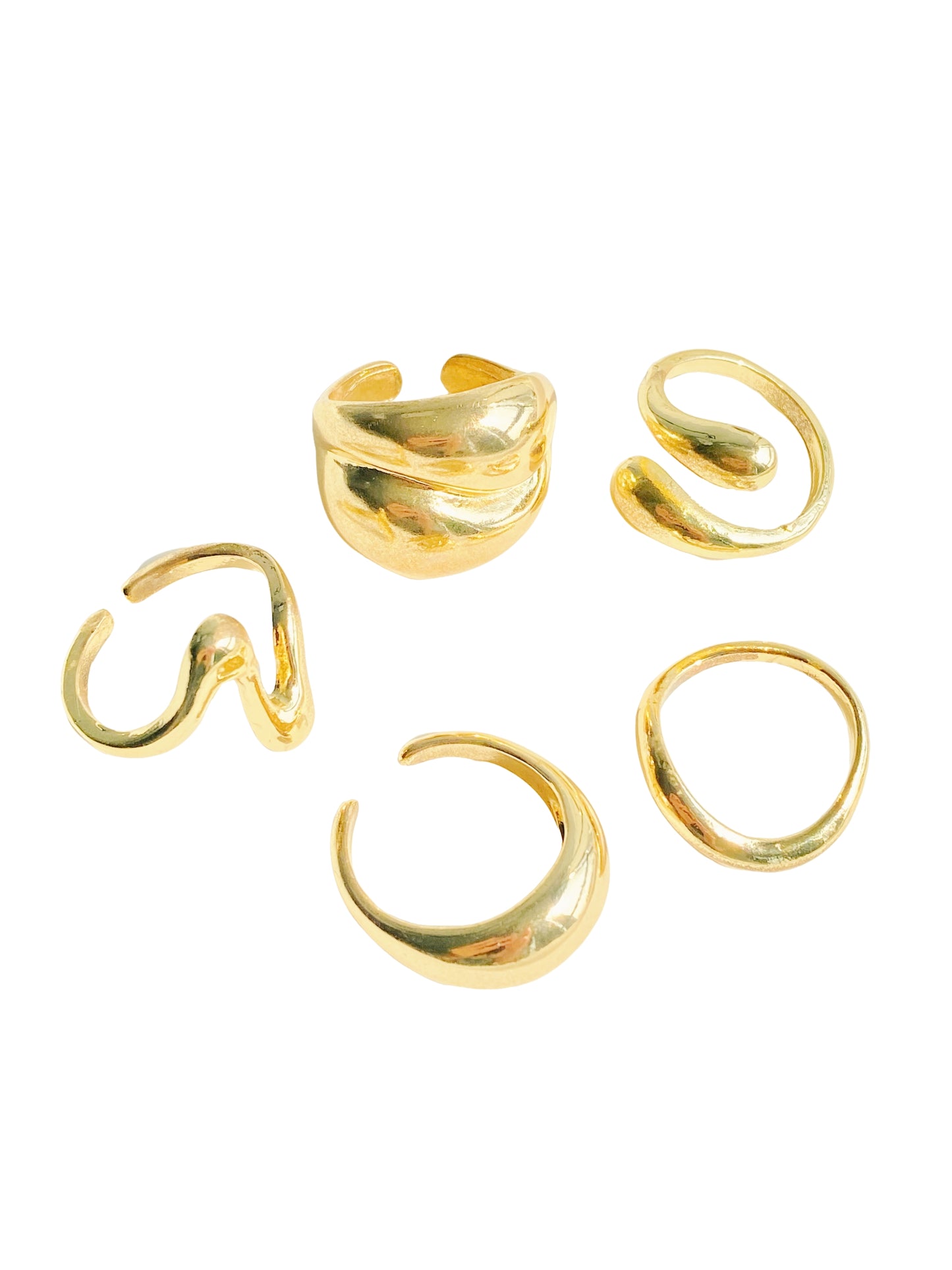 Sculptural Rings (All-five)