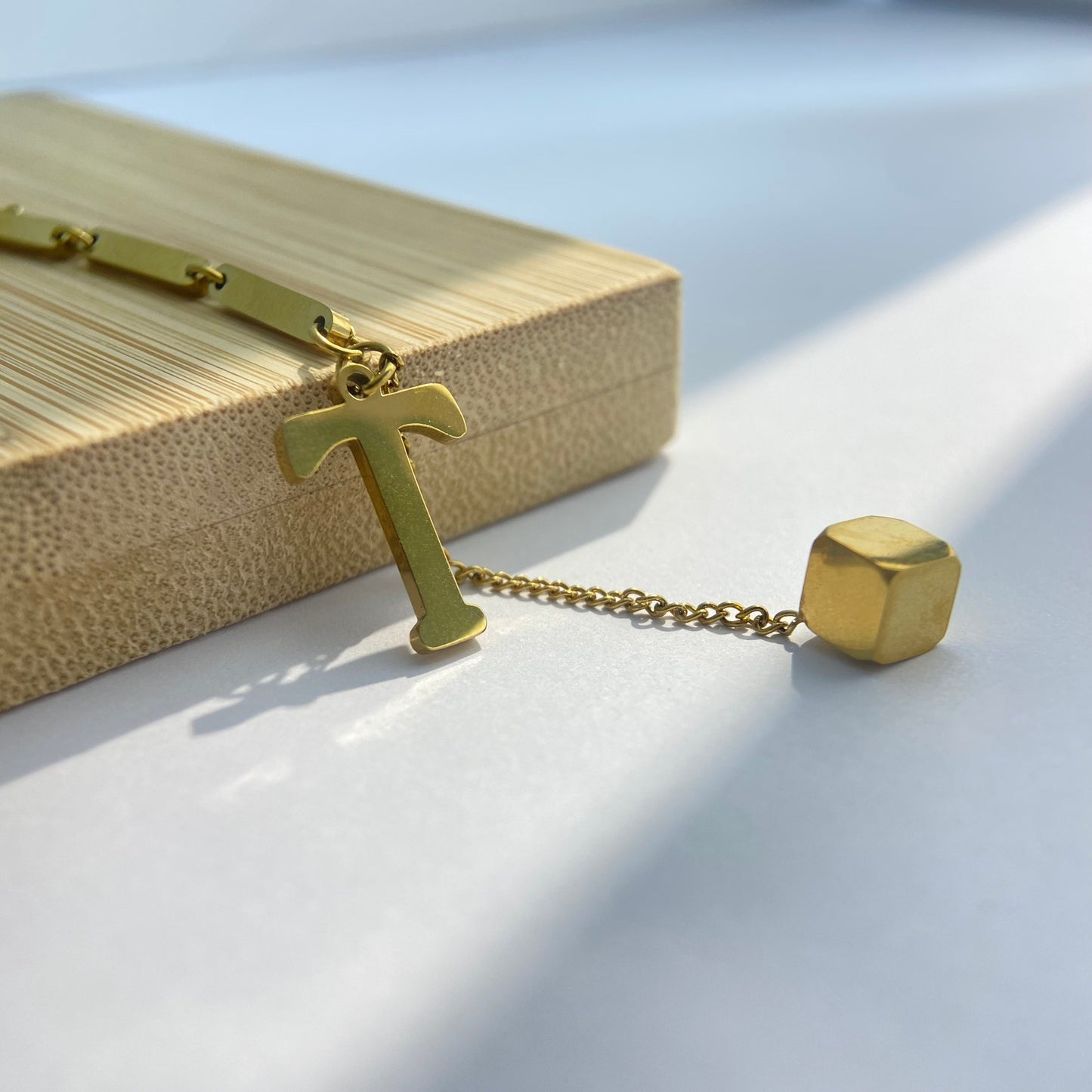 T - Cube Gold Lariat