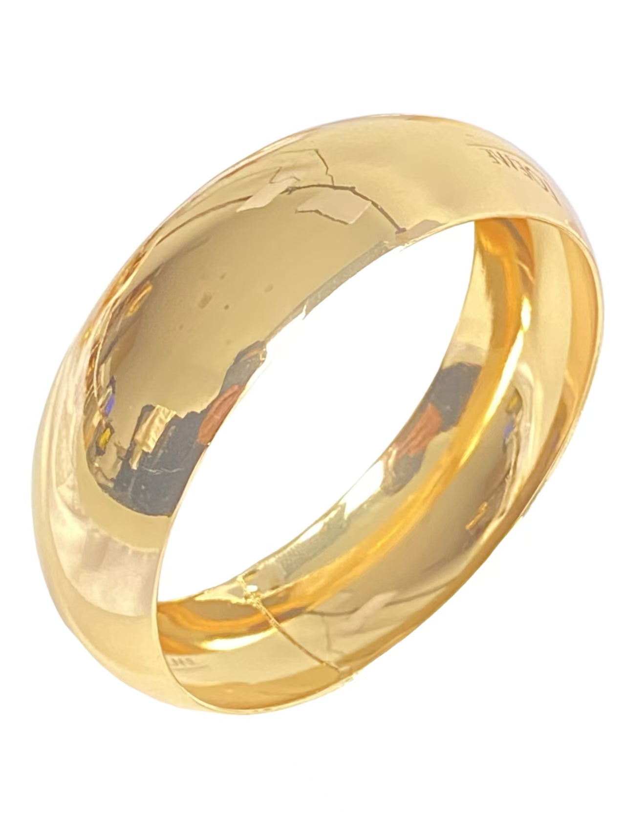 One Gold Bangle (C-Width23mm)