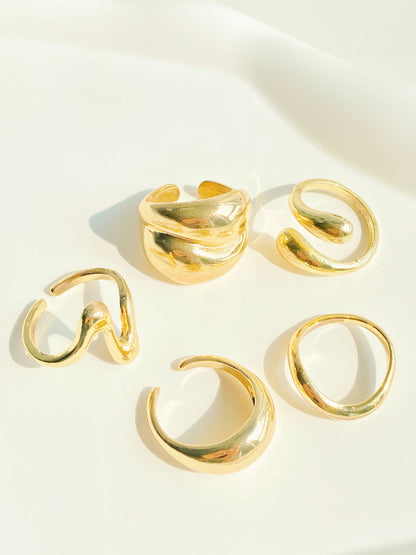 Sculptural Rings (All-five)