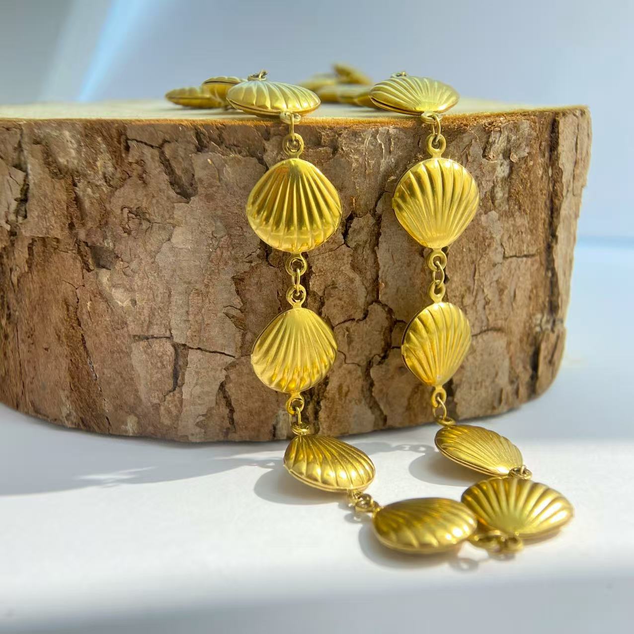 Gold Shell Necklace