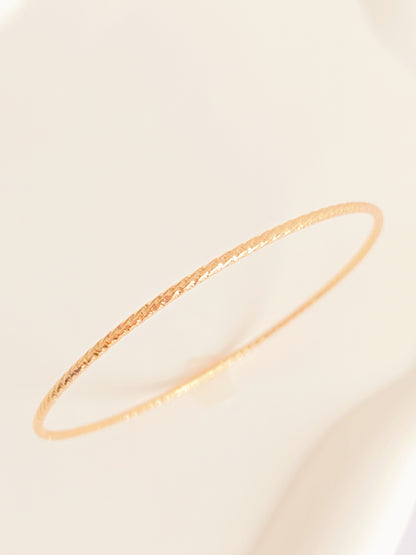 Gold Bangle Bracelet (D)